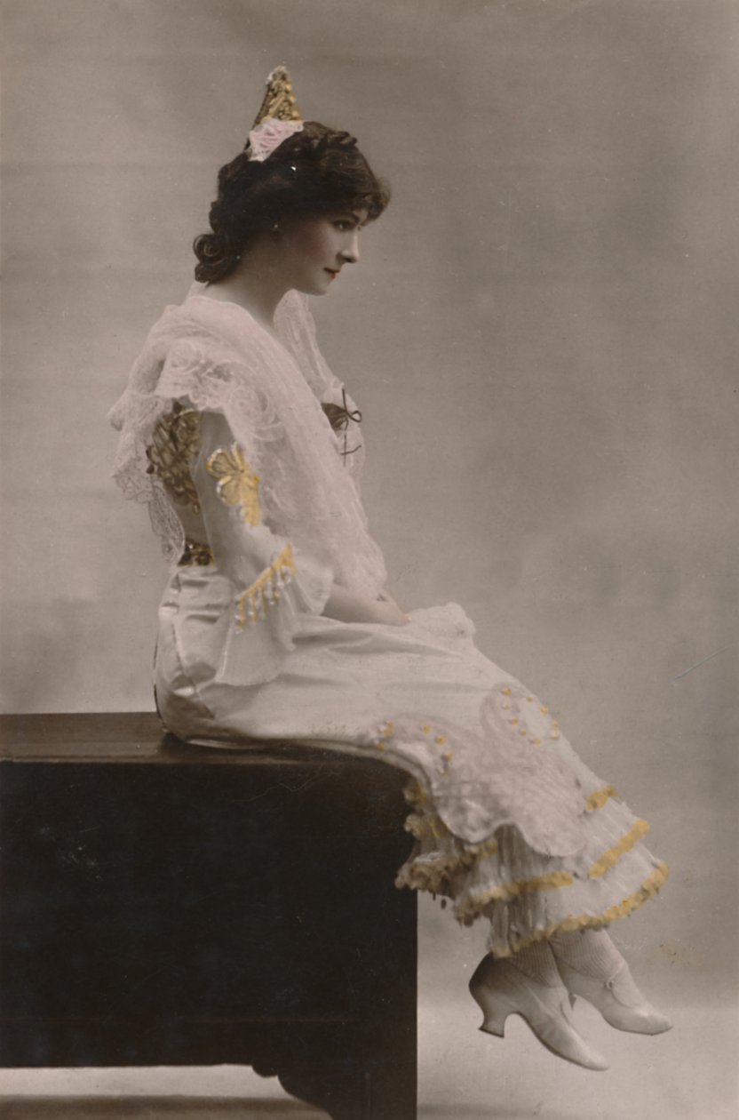 Frøken Millie Legarde, aktiv 1898-1911, c1930. av Unbekannt