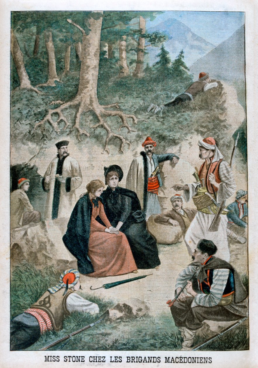 Frøken Stone med makedonerne, 1901 av Unbekannt