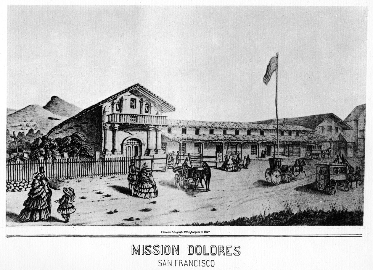 Mission Dolores, San Francisco, California, 1800-tallet 1937 av Unbekannt