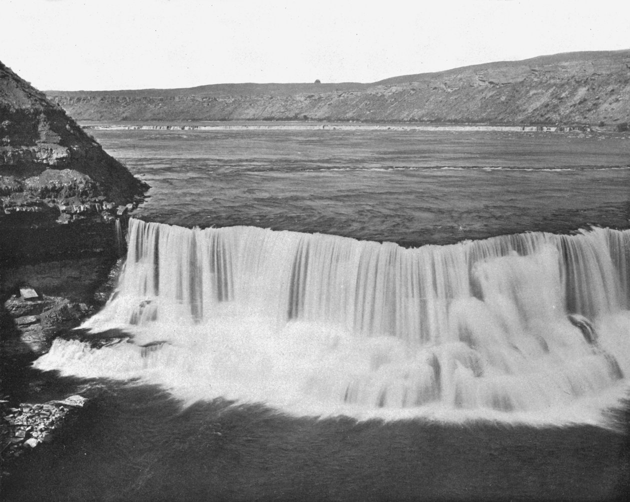 Missouri River nær Great Falls, Montana, USA, c1900. av Unbekannt
