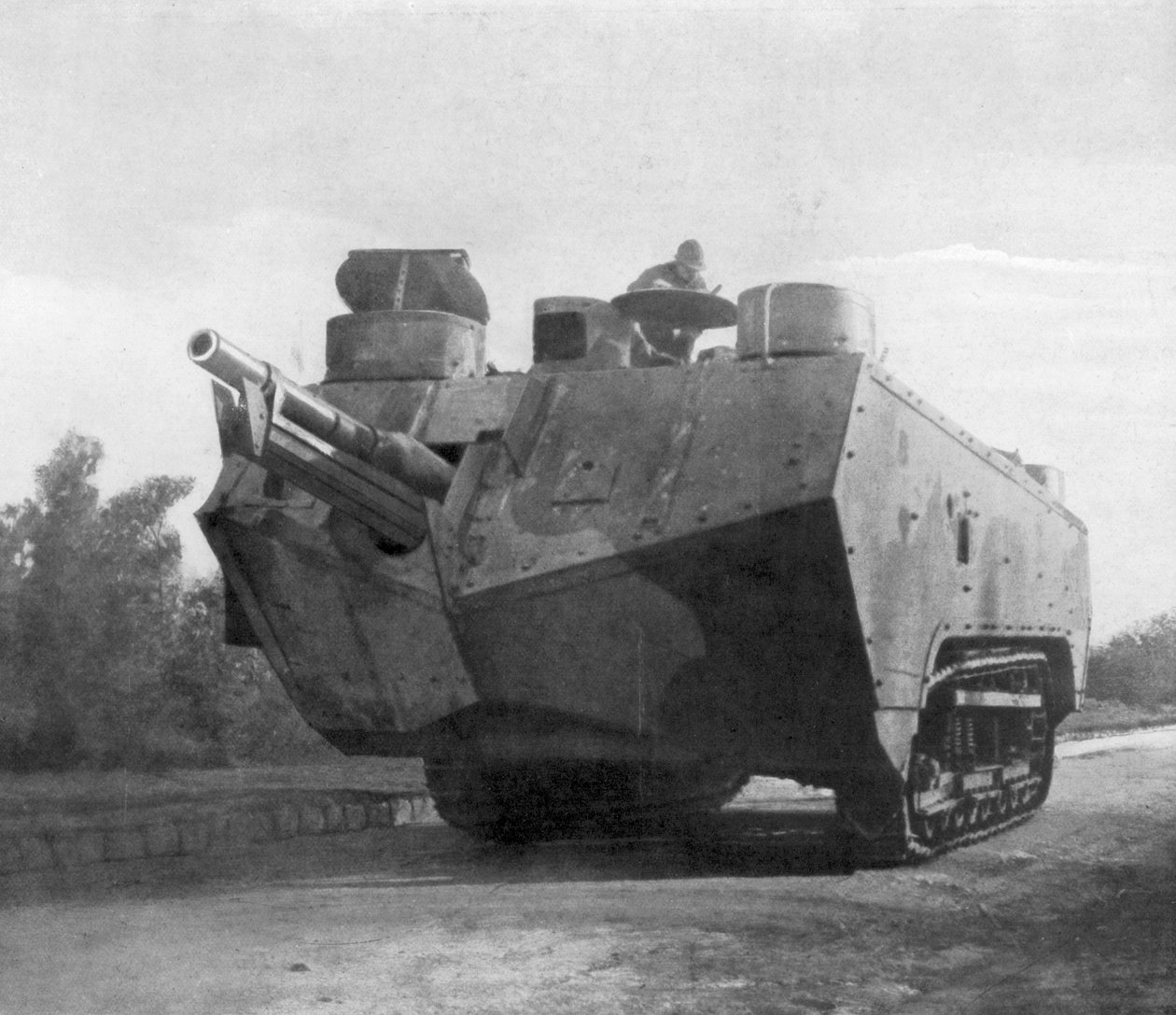 Mobilt artilleristykke, Moronvilliers, Frankrike, første verdenskrig, 5. mai 1917 av Unbekannt
