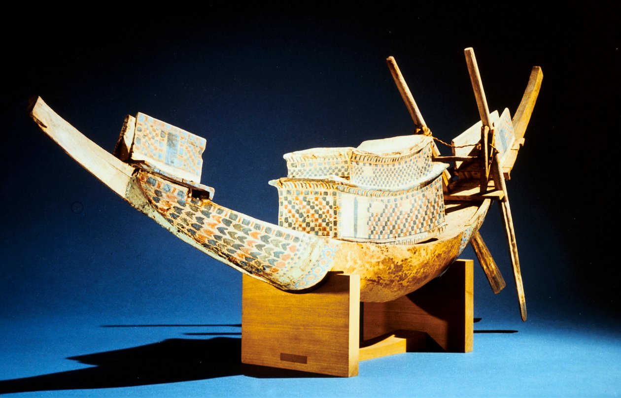 Modell av en båt, gammel egyptisk, 18. dynasti, c1325 f.Kr av Unbekannt