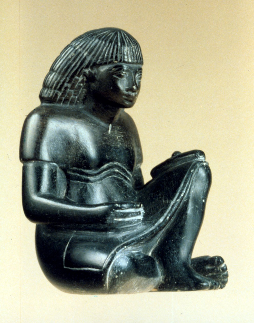 Modell av en sittende skriver, gammel egyptisk, 18. dynasti, 1550-1293 f.Kr. av Unbekannt