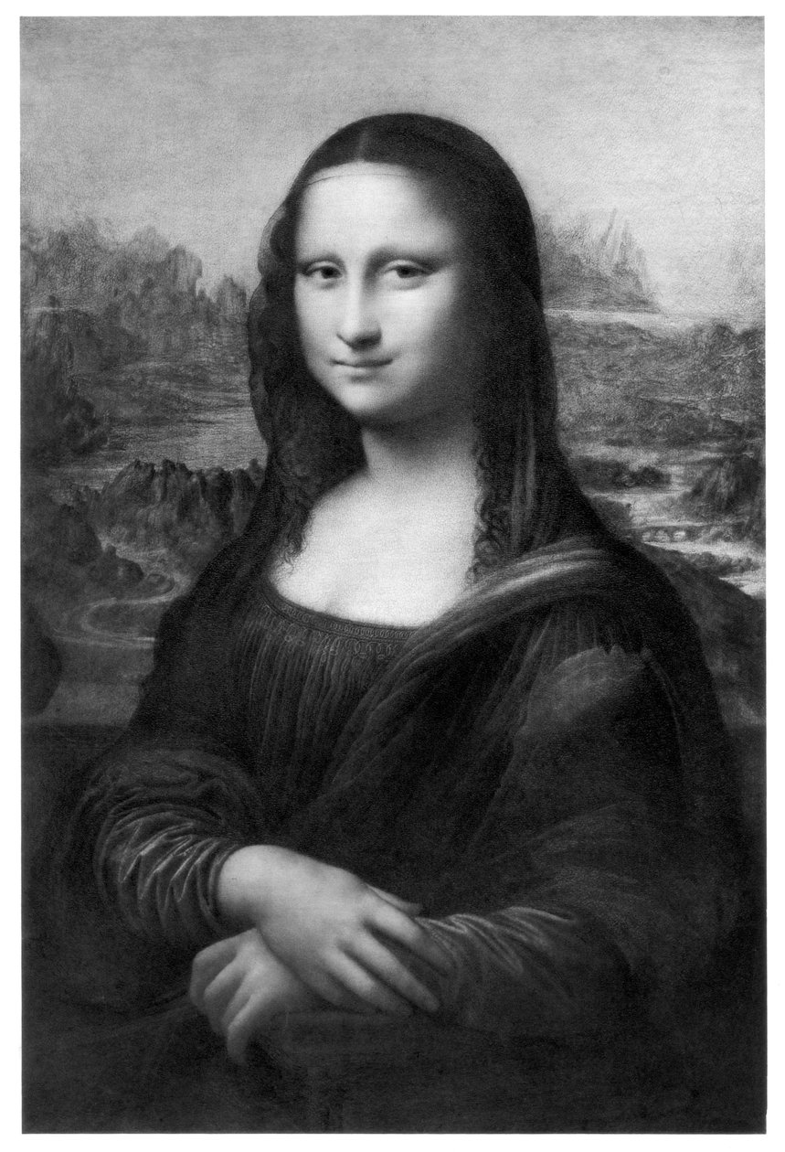 Mona Lisa, c1505, 1800-tallet av Unbekannt