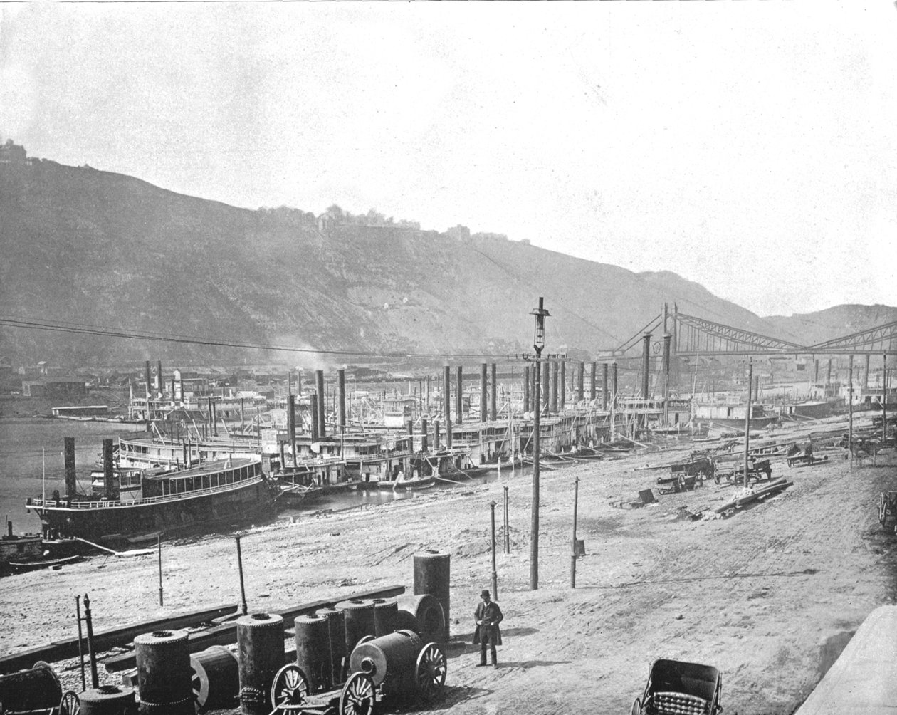 Monongahela Wharf, Pittsburgh, Pennsylvania, USA, c1900. av Unbekannt