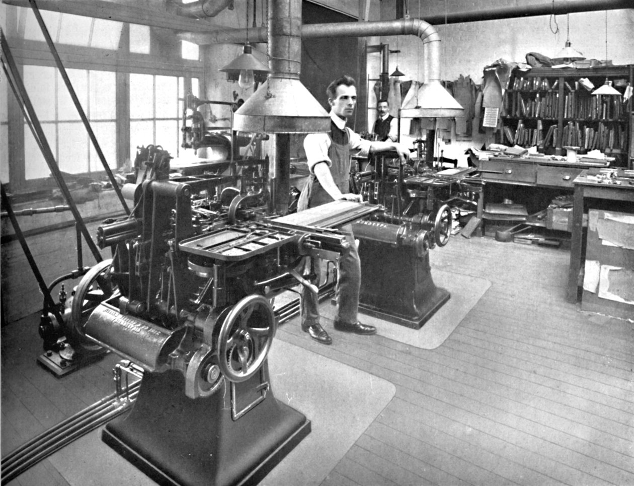 Monotype trinser og stereotype avdeling, 1919 av Unbekannt