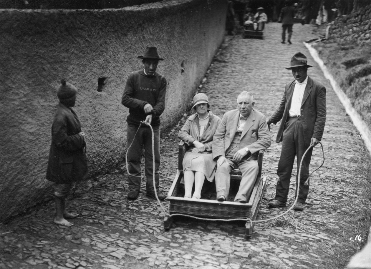 Monte-slede, Madeira, Portugal, c1920-c1930s av Unbekannt