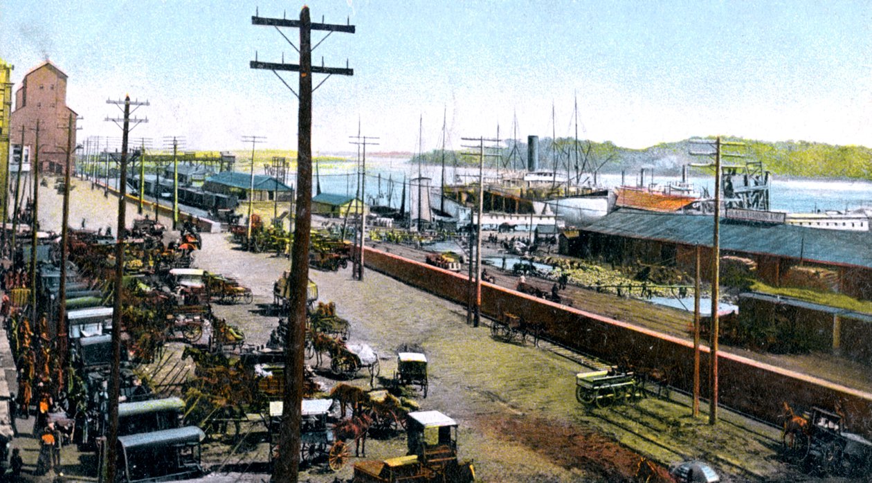 Montreal havn, Montreal, Canada, ca 1900-tallet av Unbekannt