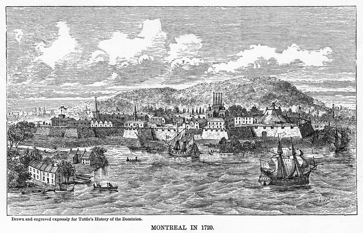 Montreal i 1729, 1877 av Unbekannt