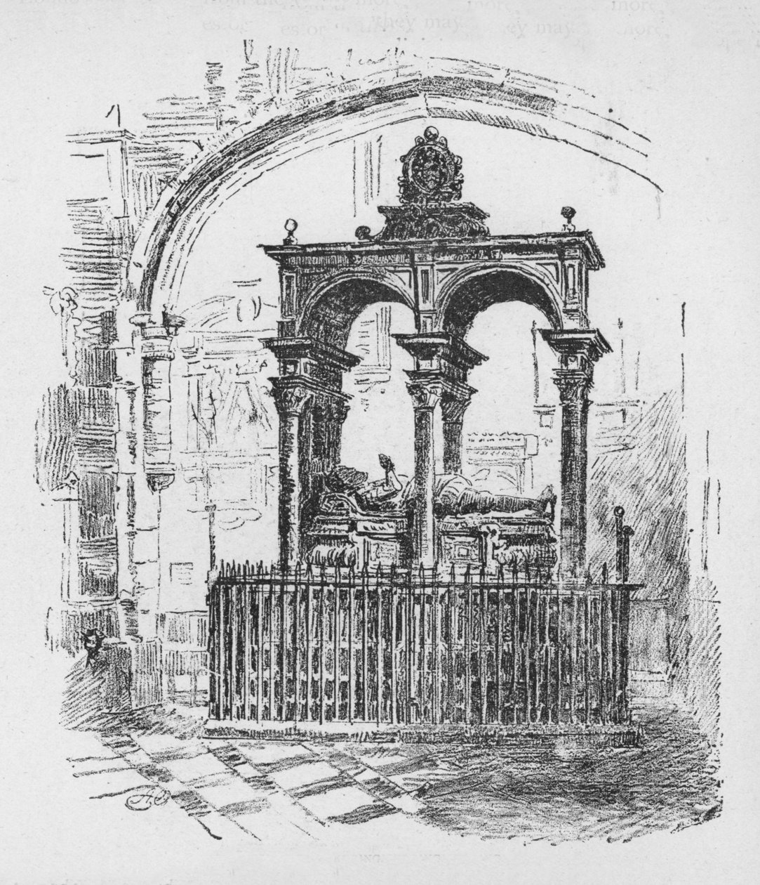 Monument til Sir William Pickering, 1890 av Unbekannt