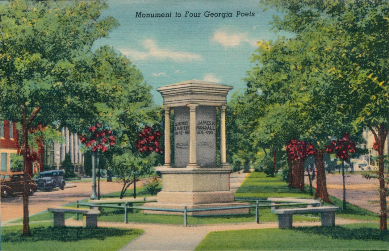 Monument til fire Georgia-poeter, 1943 av Unbekannt