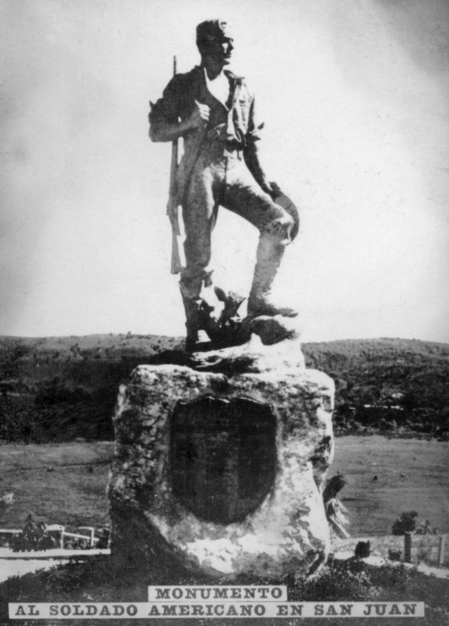 Monument til den amerikanske soldaten i San Juan Hill, 1920-tallet av Unbekannt