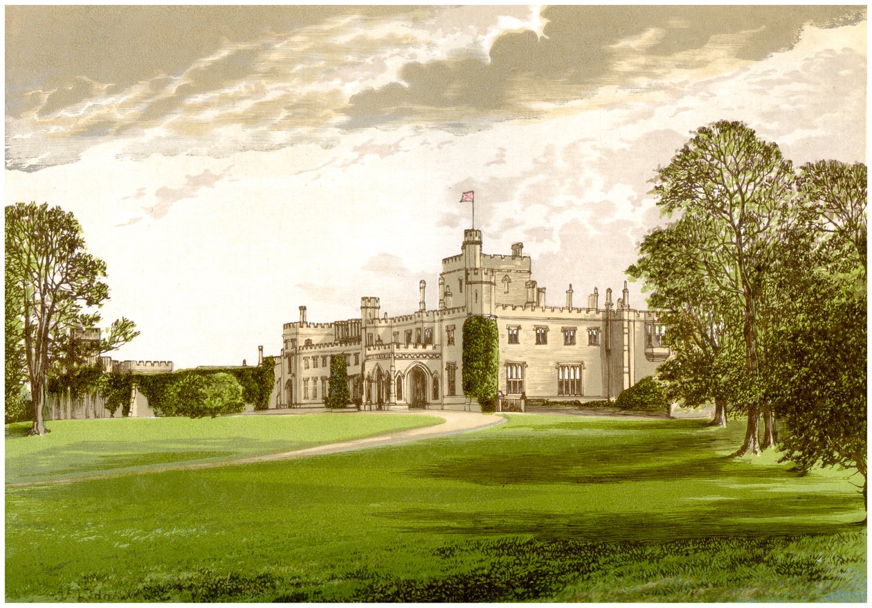 Moreton Hall, Cheshire, hjemmet til Ackers-familien, c1880 av Unbekannt