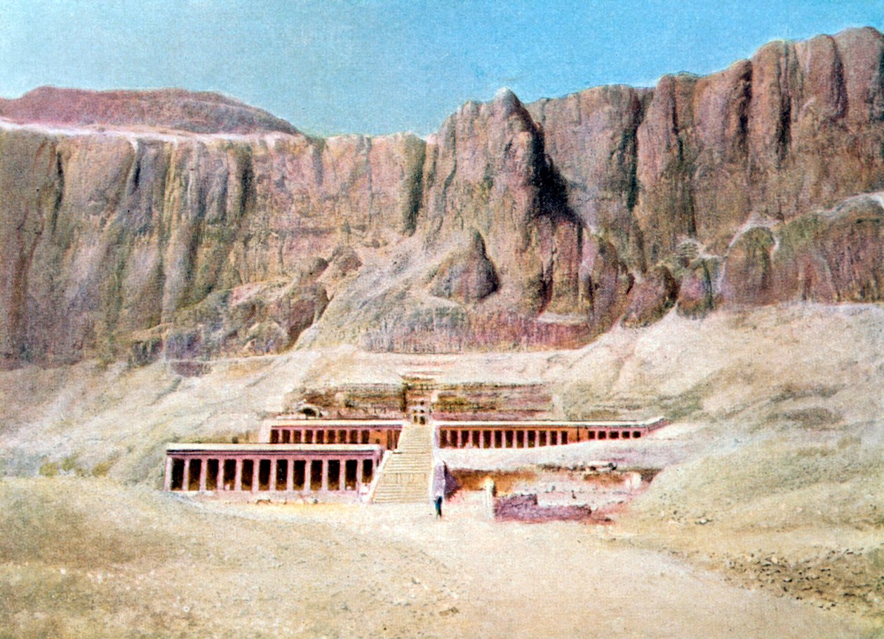 Liktempelet til Hatshepsut, Deir el Bahari, Luxor, Egypt, 1900-tallet av Unbekannt