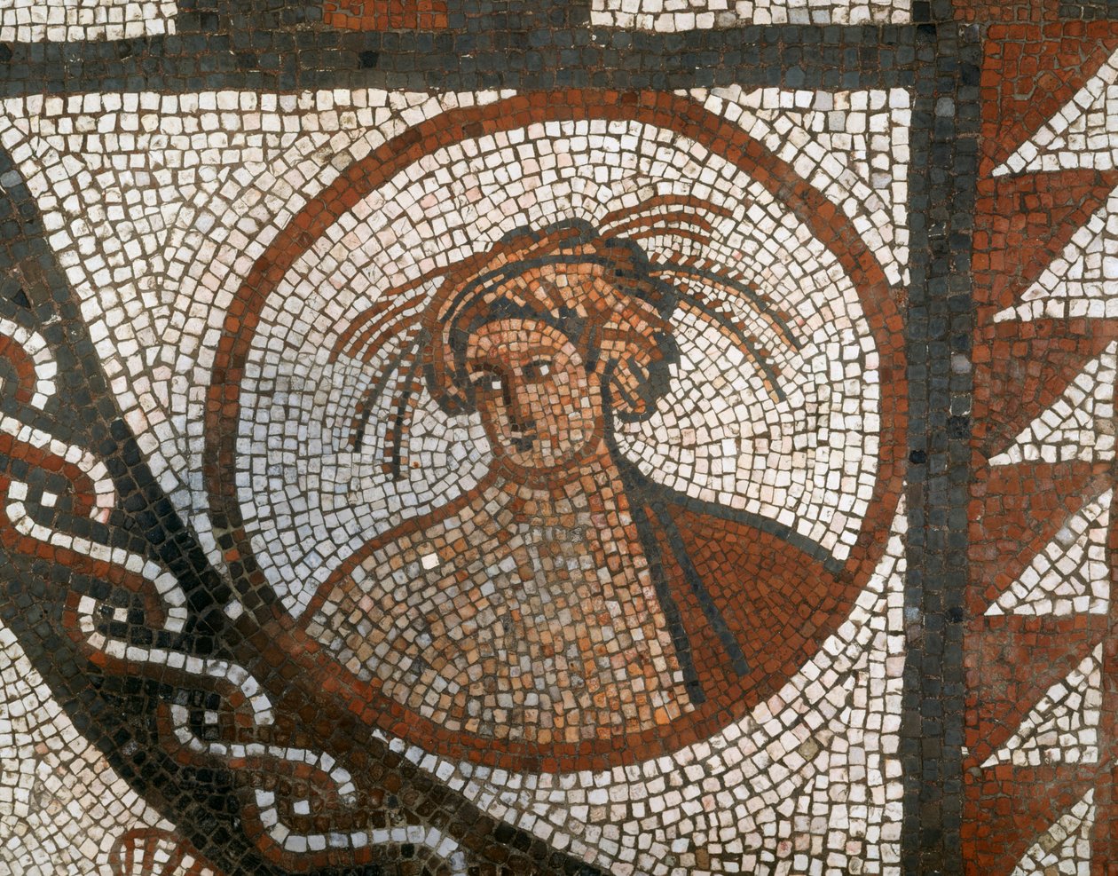 Mosaikkgulv, Lullingstone Roman Villa, Eynsford, Kent, c1980-c2017 av Unbekannt