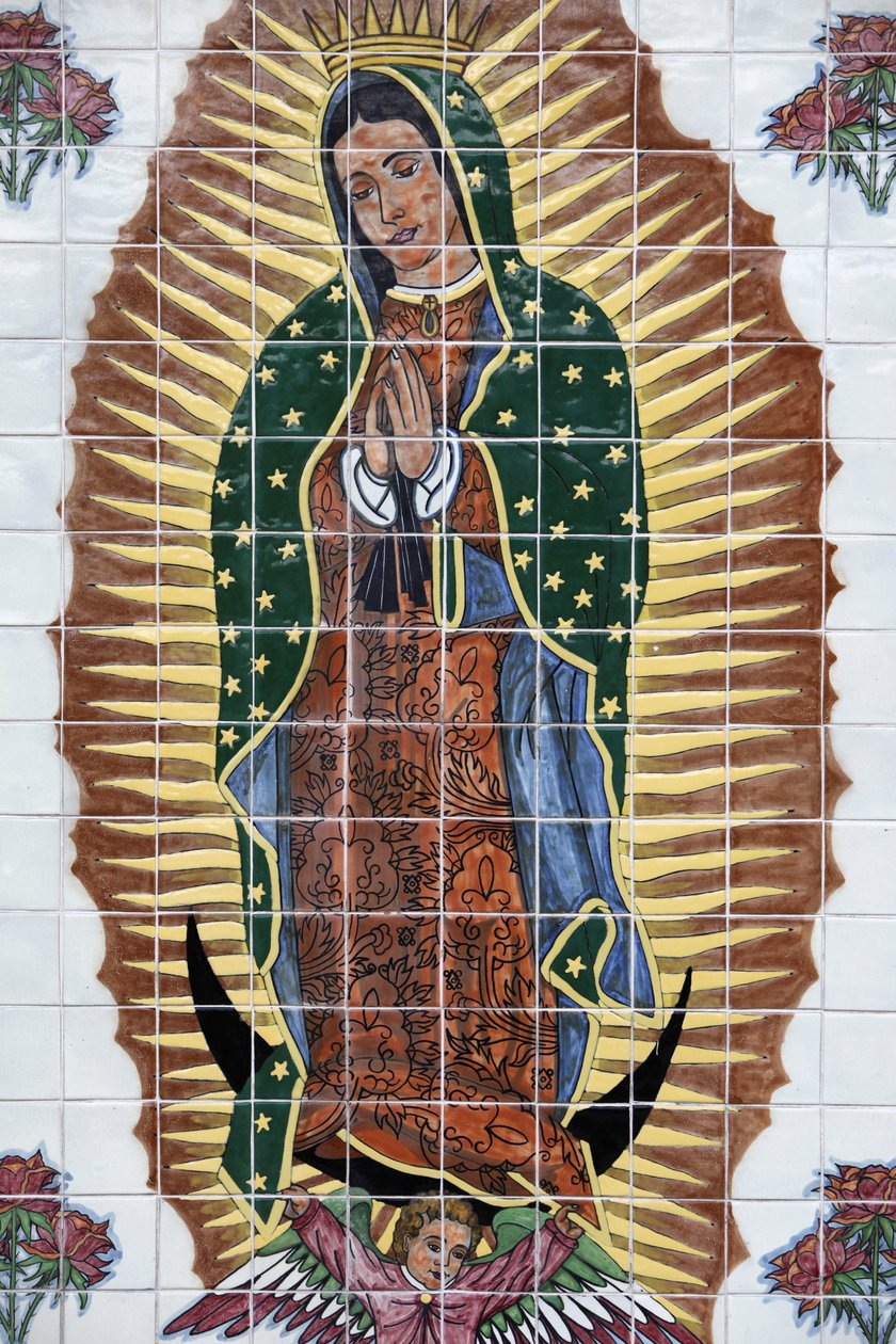 Mosaikk av Vår Frue av Guadalupe i Nombre de Dios misjon, Saint Augustine, USA av Unbekannt