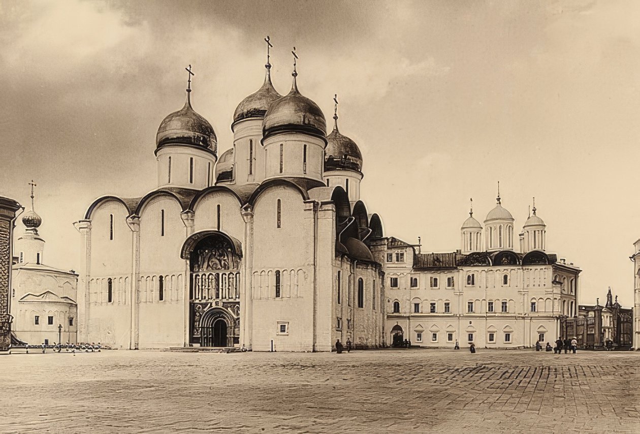 Moskva. Dormition katedral. Rundt 1900 av Unbekannt