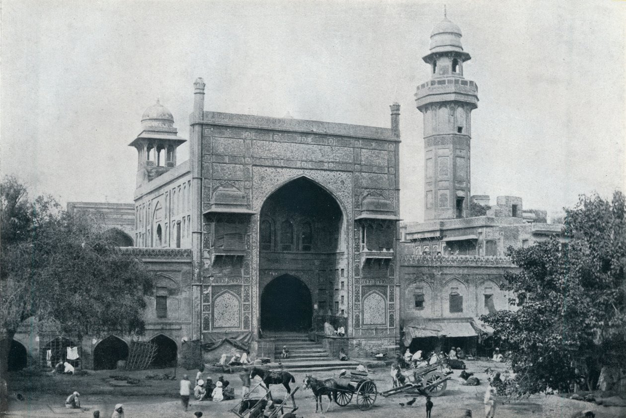 Moskeen i Wazir Khan, Lahore, c1942 av Unbekannt