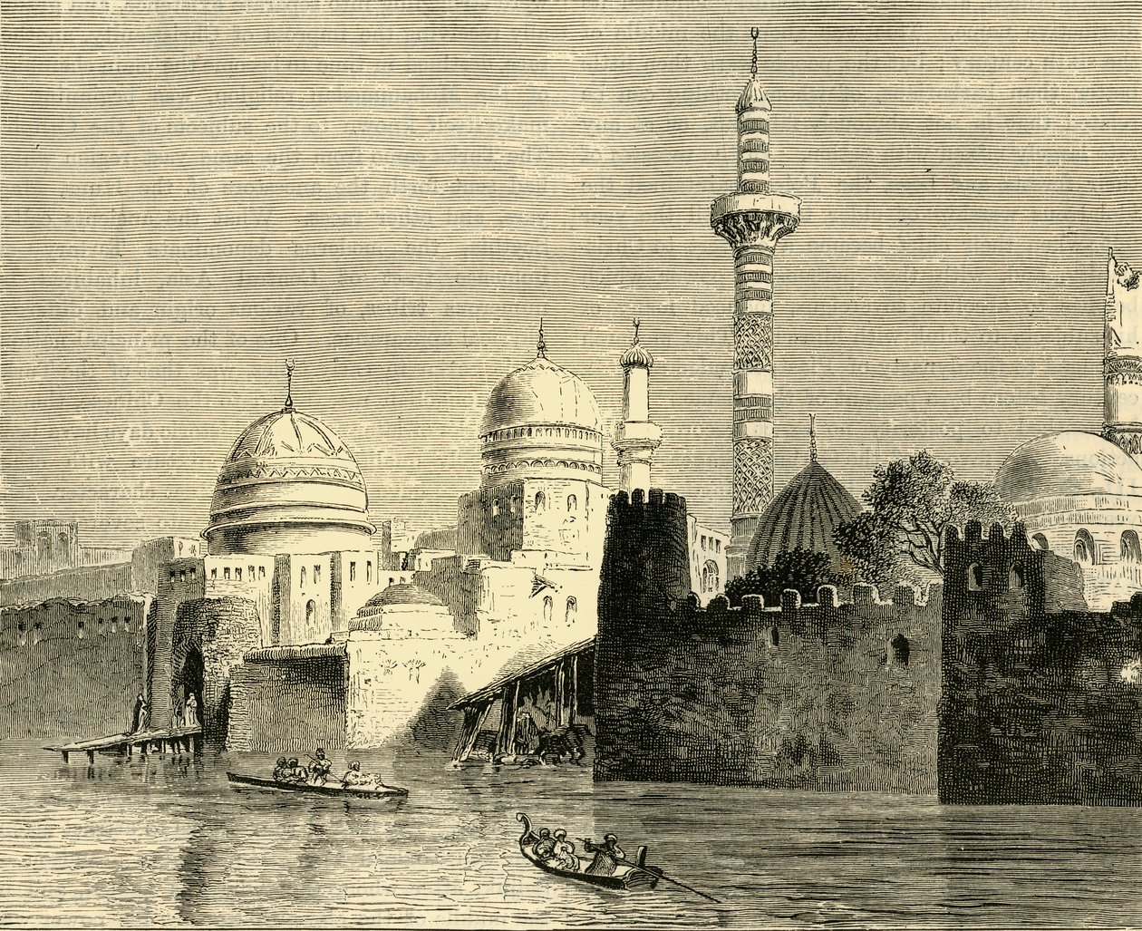 Mosul, hovedbyen i Al-Jezireh Mesopotamia, 1890. av Unbekannt