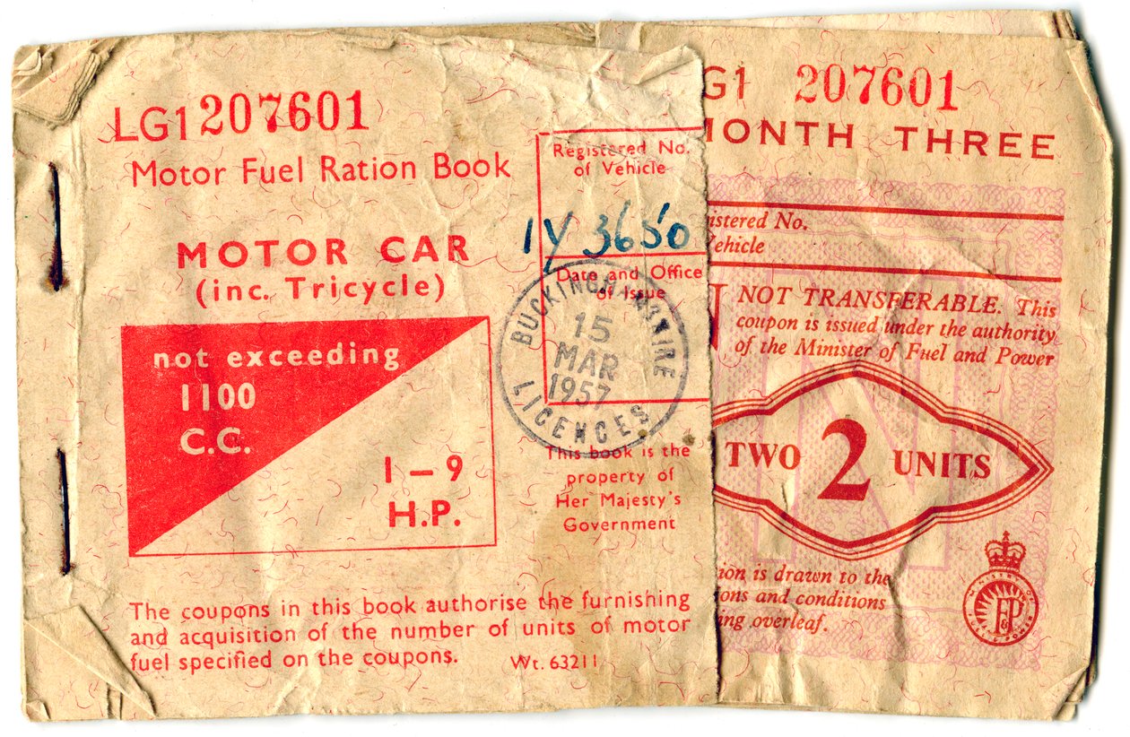 Rasjonsbok for motordrivstoff, 1957 av Unbekannt