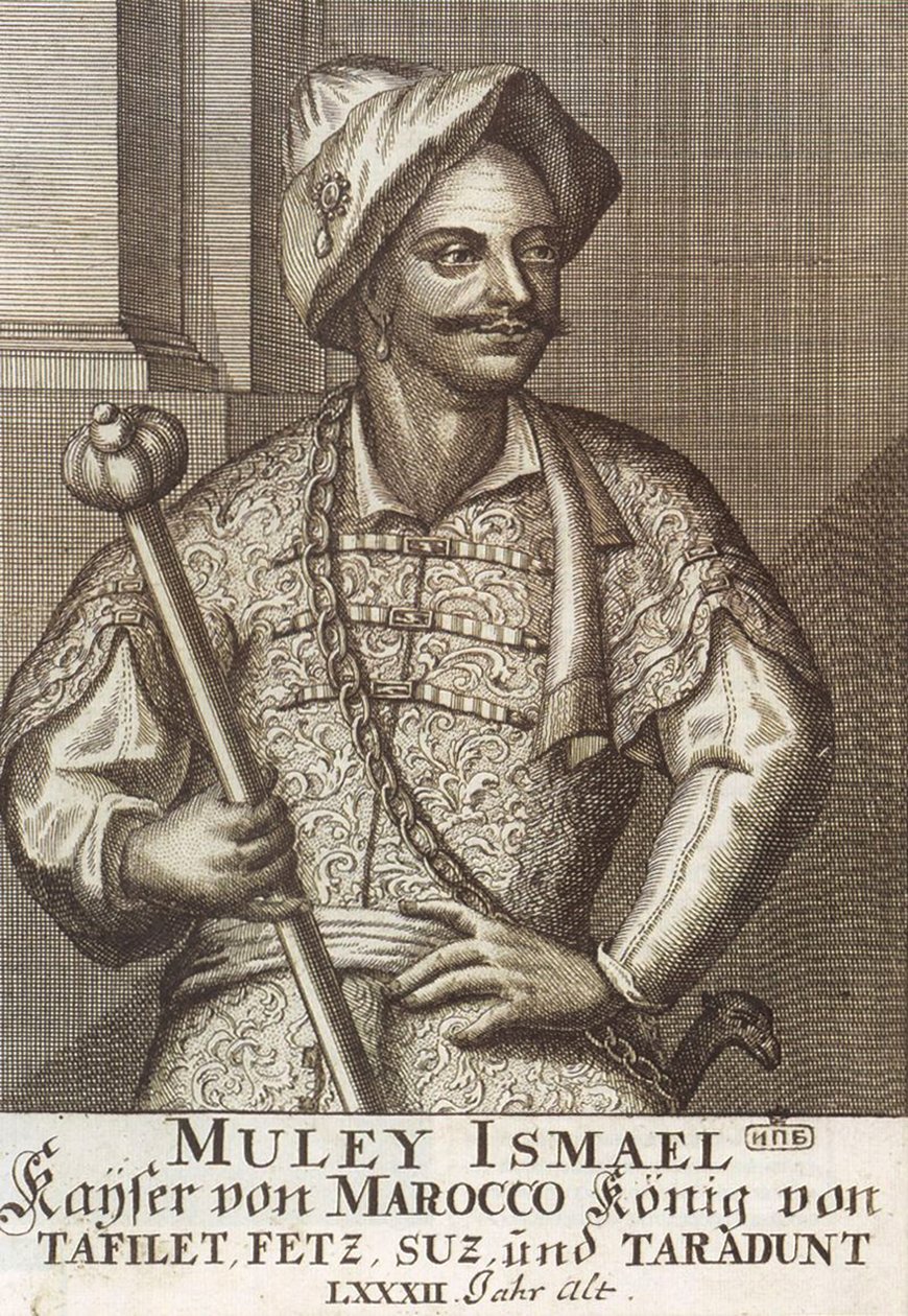 Moulay Ismaïl Ibn Sharif, konge av Marokko, 1726 av Unbekannt