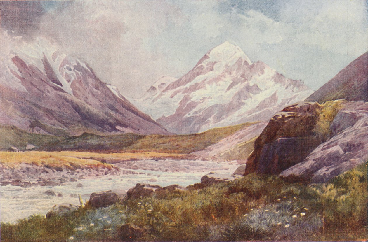 Mount Cook, New Zealand, 1923. av Unbekannt
