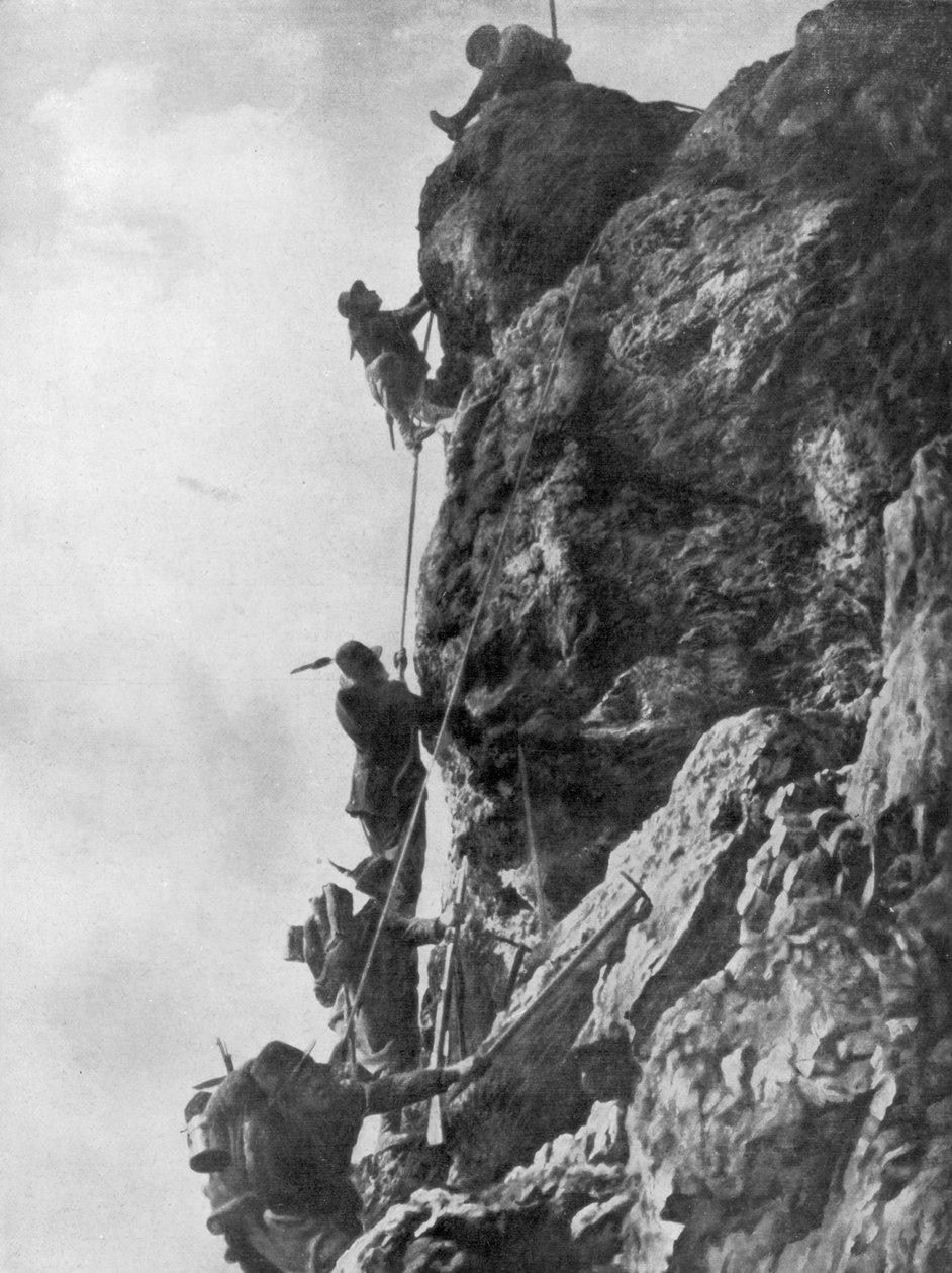 Mount Nero, Karst-platået, andre slaget ved Isonzo, første verdenskrig, 1915 av Unbekannt