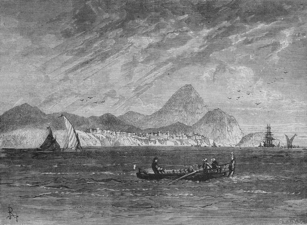 Mount Pernathia og New Navarino, c1880 av Unbekannt