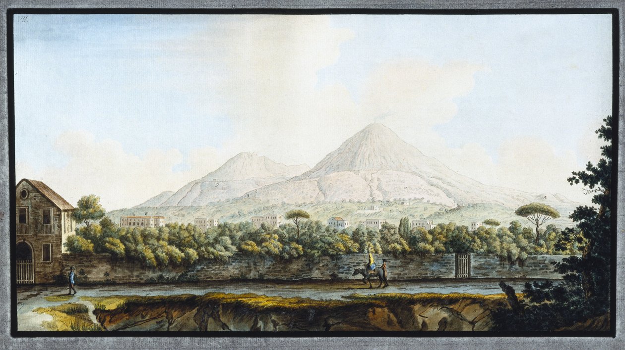Vesuv, kongeriket Napoli, ca 1767 av Unbekannt