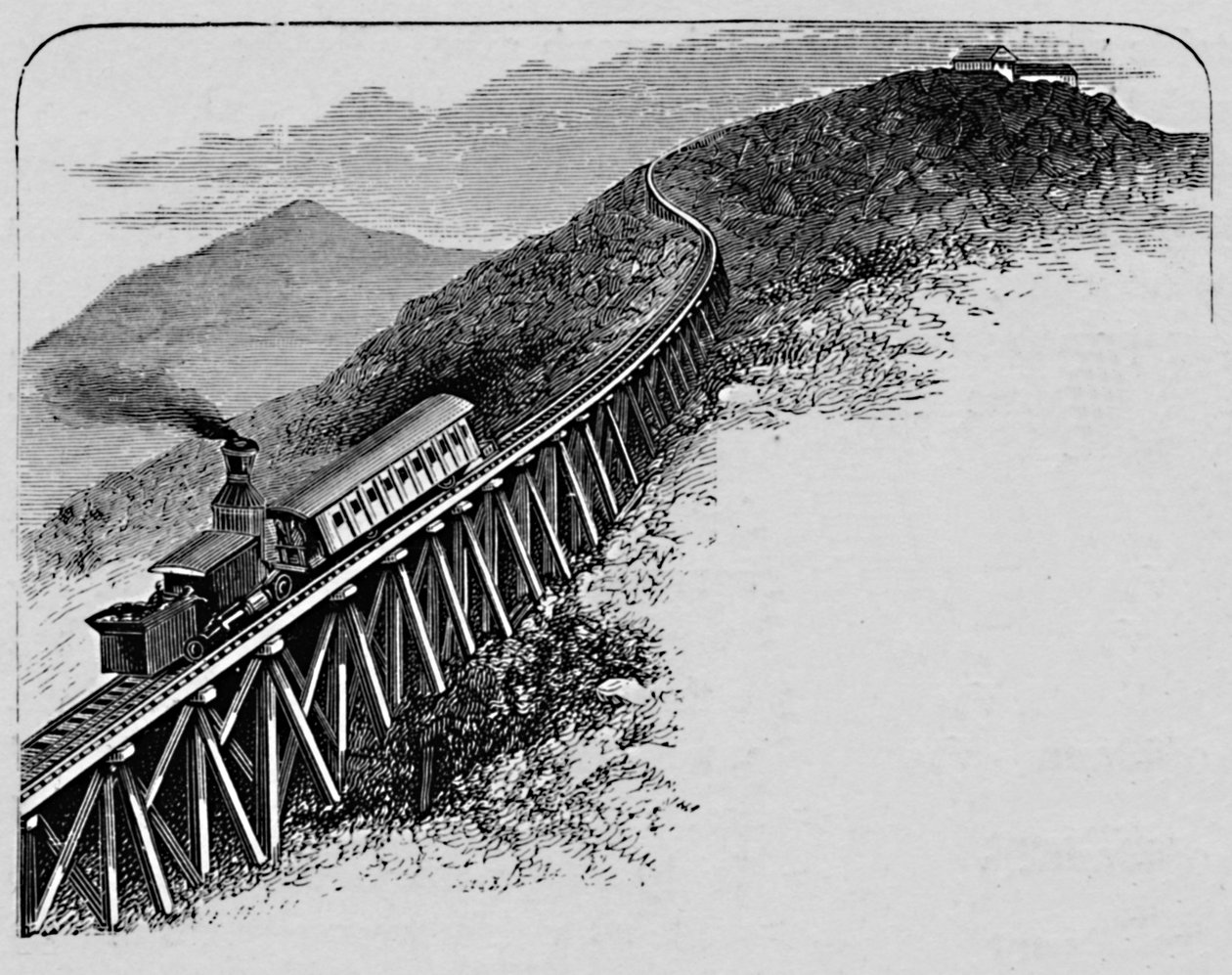 Mount Washington Railway, 1883 av Unbekannt