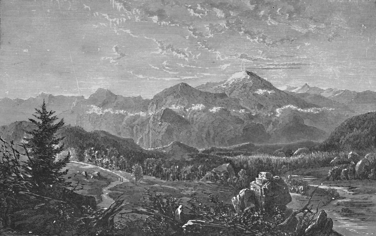 Mount Washington og White Hills, 1883 av Unbekannt