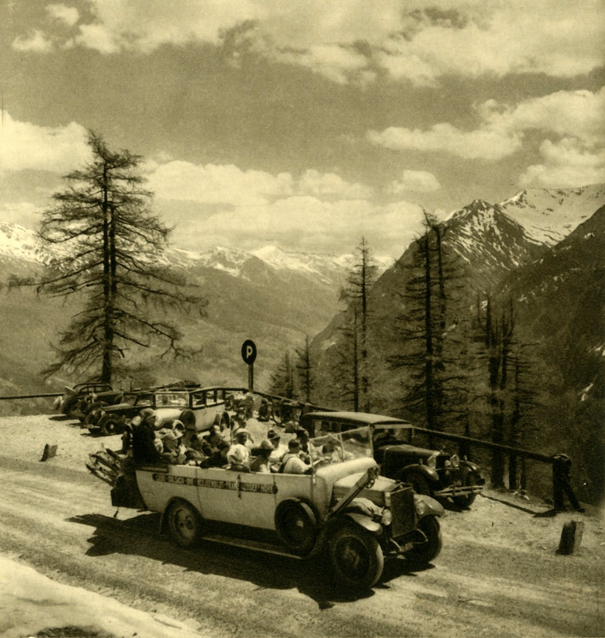 Fjellutsikt ved Schöneck på Grossglockner High Alpine Road, Østerrike, c1935. av Unbekannt