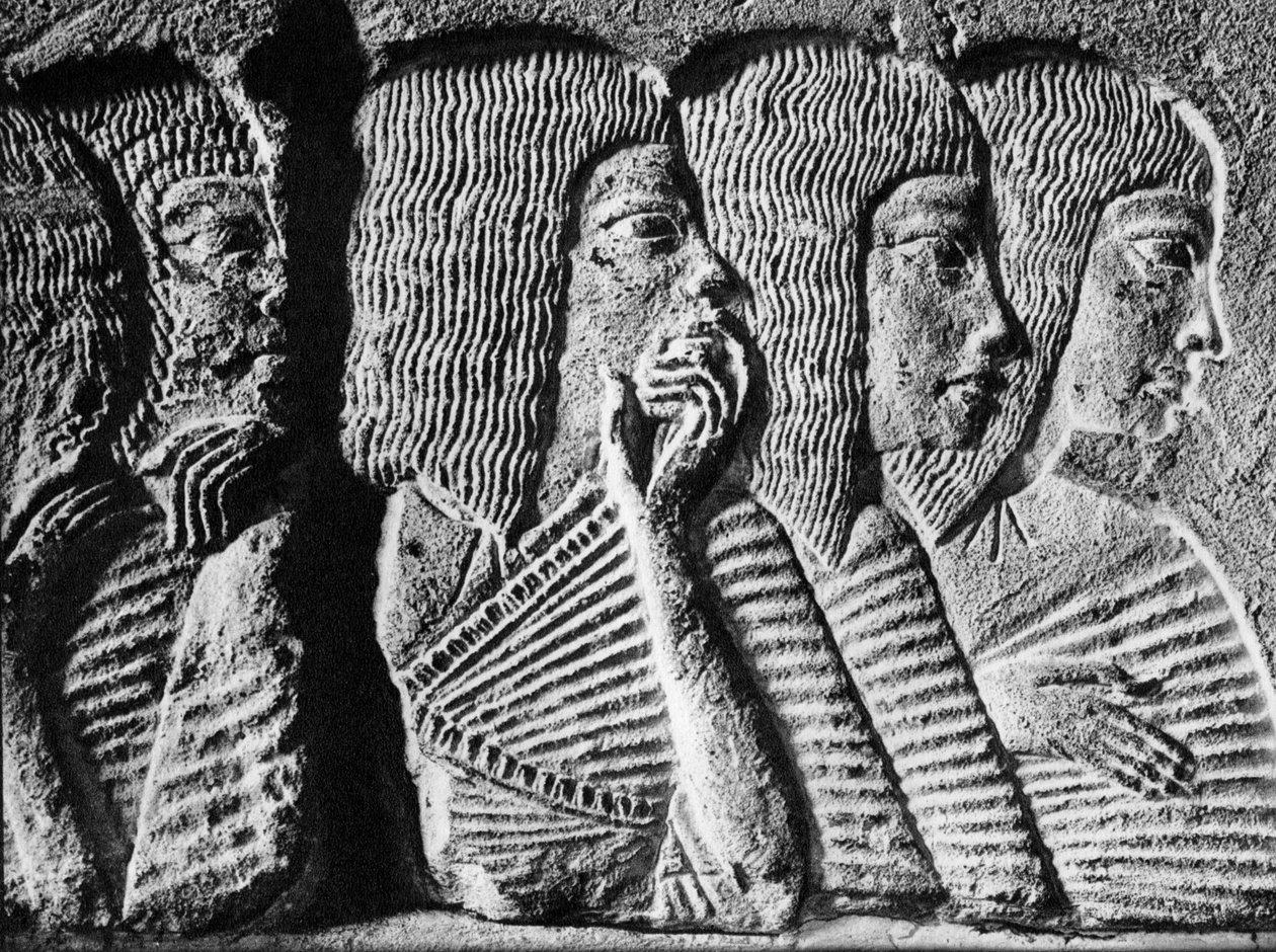 Sørgende ved begravelsen til en Memphite-yppersteprest, c1350 f.Kr. 1936 av Unbekannt