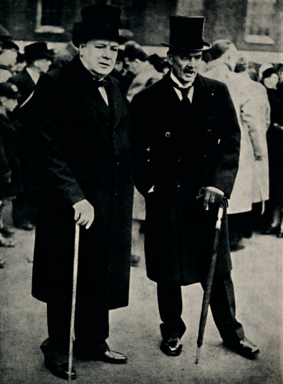 Mr. Chamberlain og Mr. Churchill, 23. februar 1940, 1945. av Unbekannt