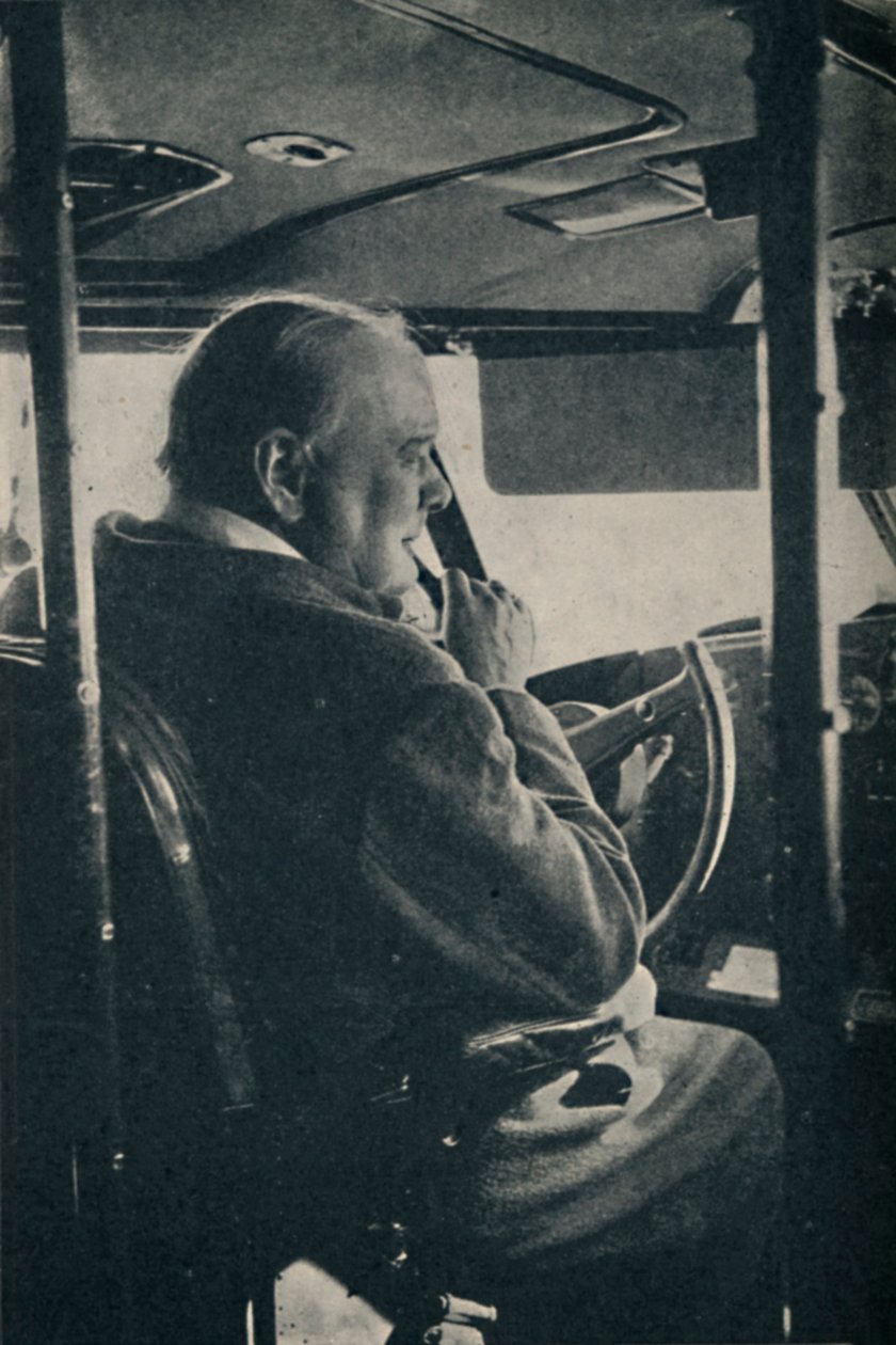 Mr. Churchill med R.A.F. - ved kontrollene til flybåten Berwick, 1942, 1945. av Unbekannt