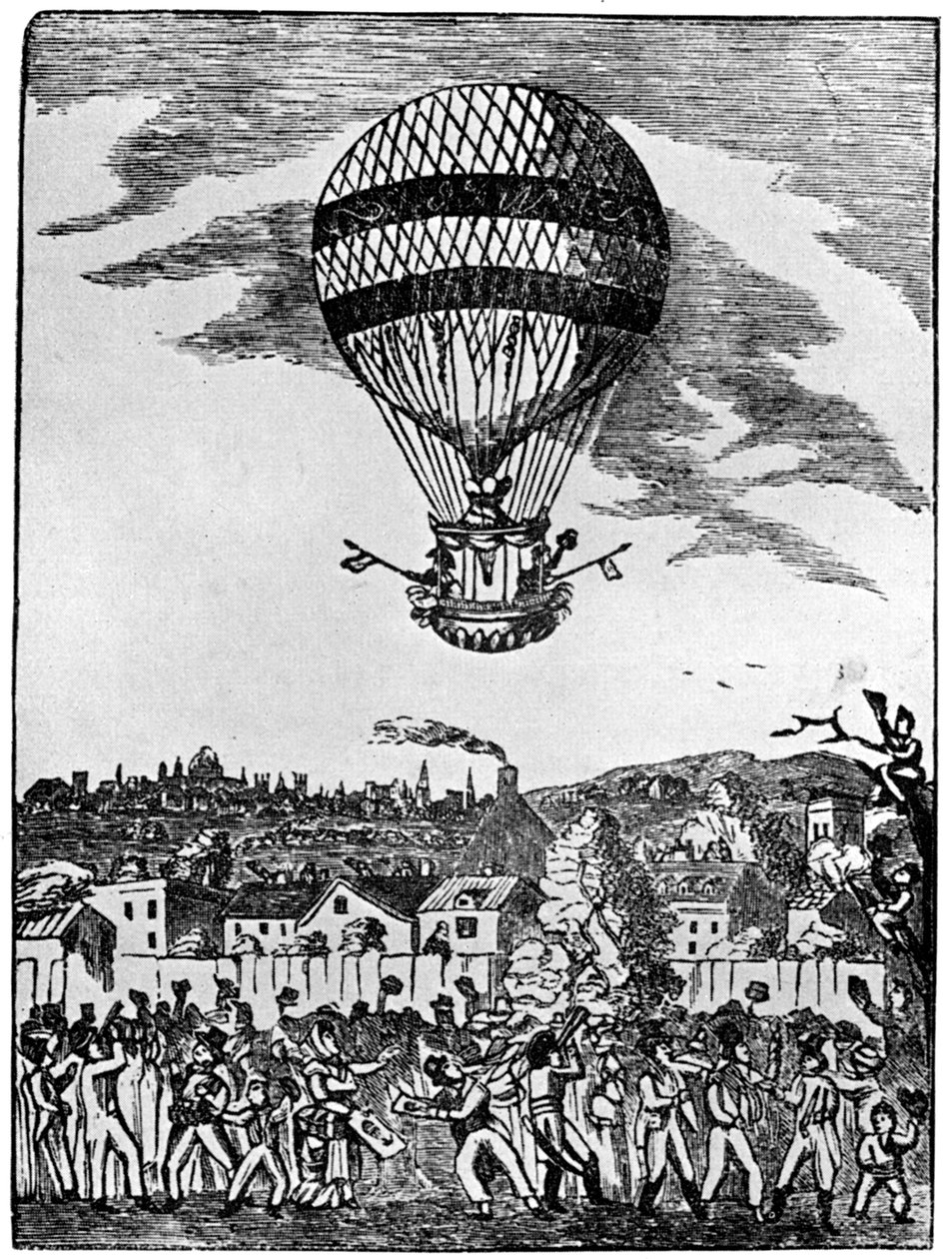 Mr Sadlers oppstigning med kaptein Paget, 12. august 1781, 1910 av Unbekannt