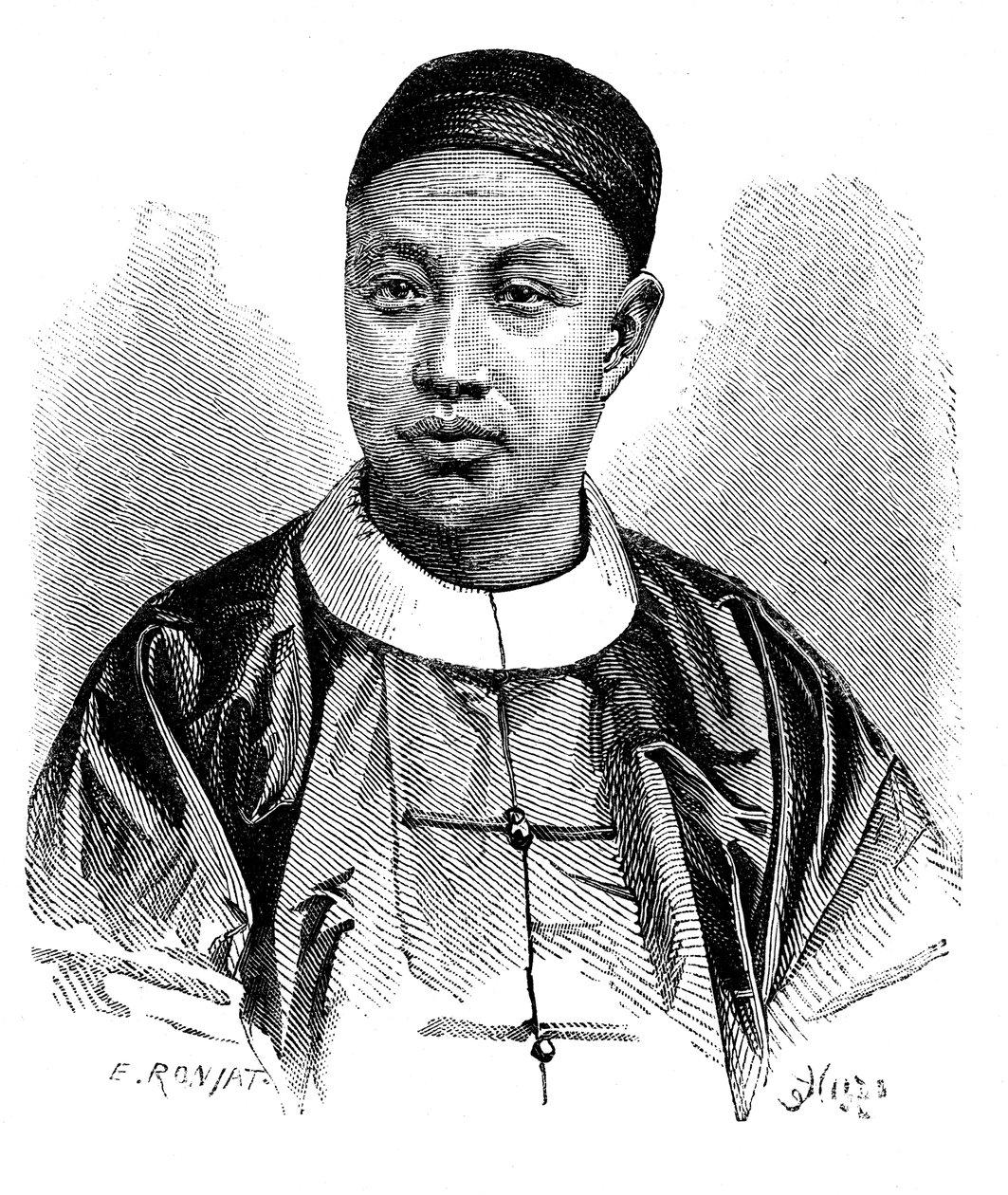 Mr Yang, attaché for den kinesiske legasjonen i Paris, c1890 av Unbekannt