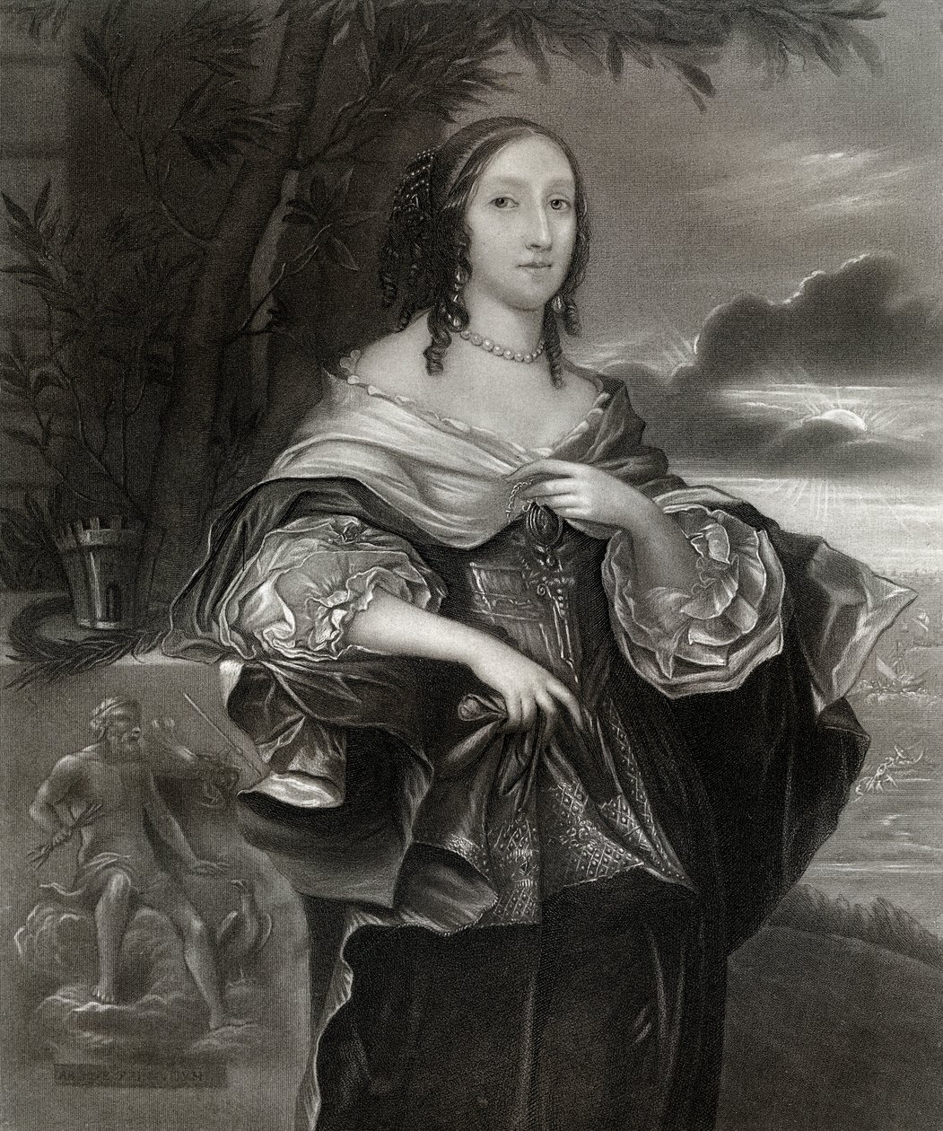 Mrs Claypole Elizabeth Cromwell, andre datter av Oliver Cromwell, 1600-tallet, 1899 av Unbekannt