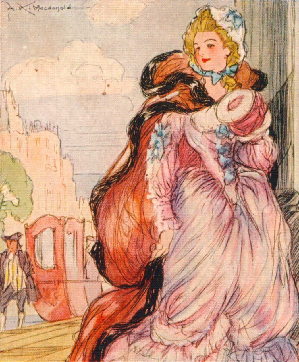 Fru Fitzherbert, mangeårig følgesvenn av den fremtidige kong George IV av Storbritannia, 1937. av Unbekannt
