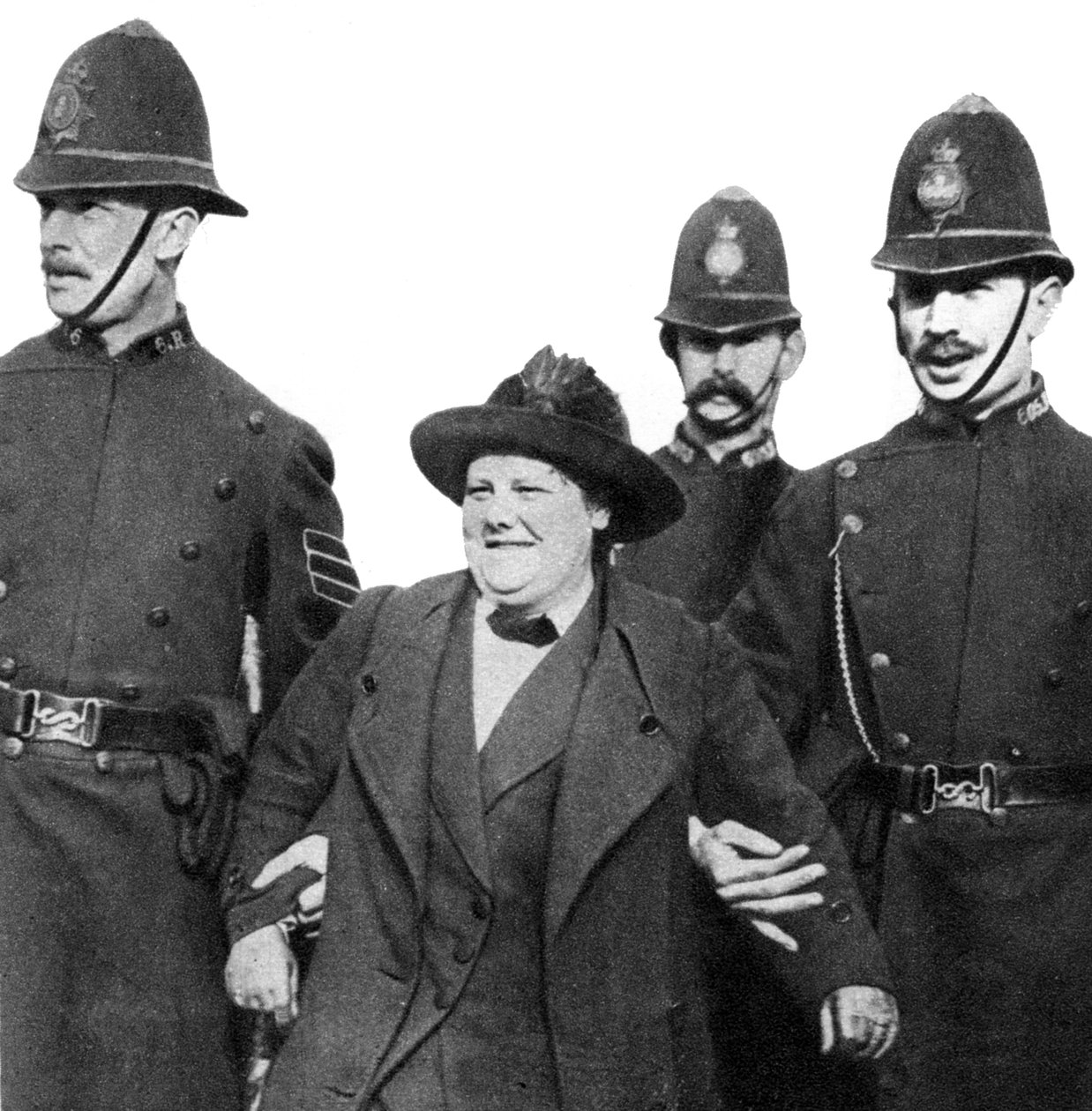 Fru Flora Drummond, arrestert i Hyde Park, London, 1914, 1935 av Unbekannt