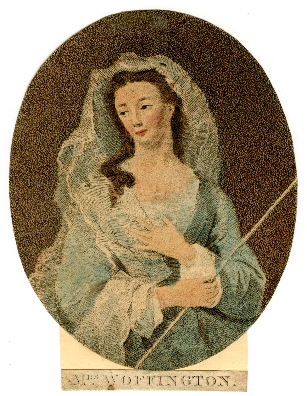 Fru Woffington, c1760 av Unbekannt