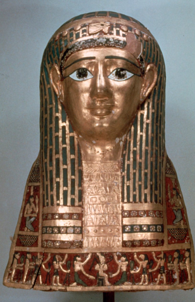 Mummimaske av en dame, sen periode, 1085-332 f.Kr av Unbekannt