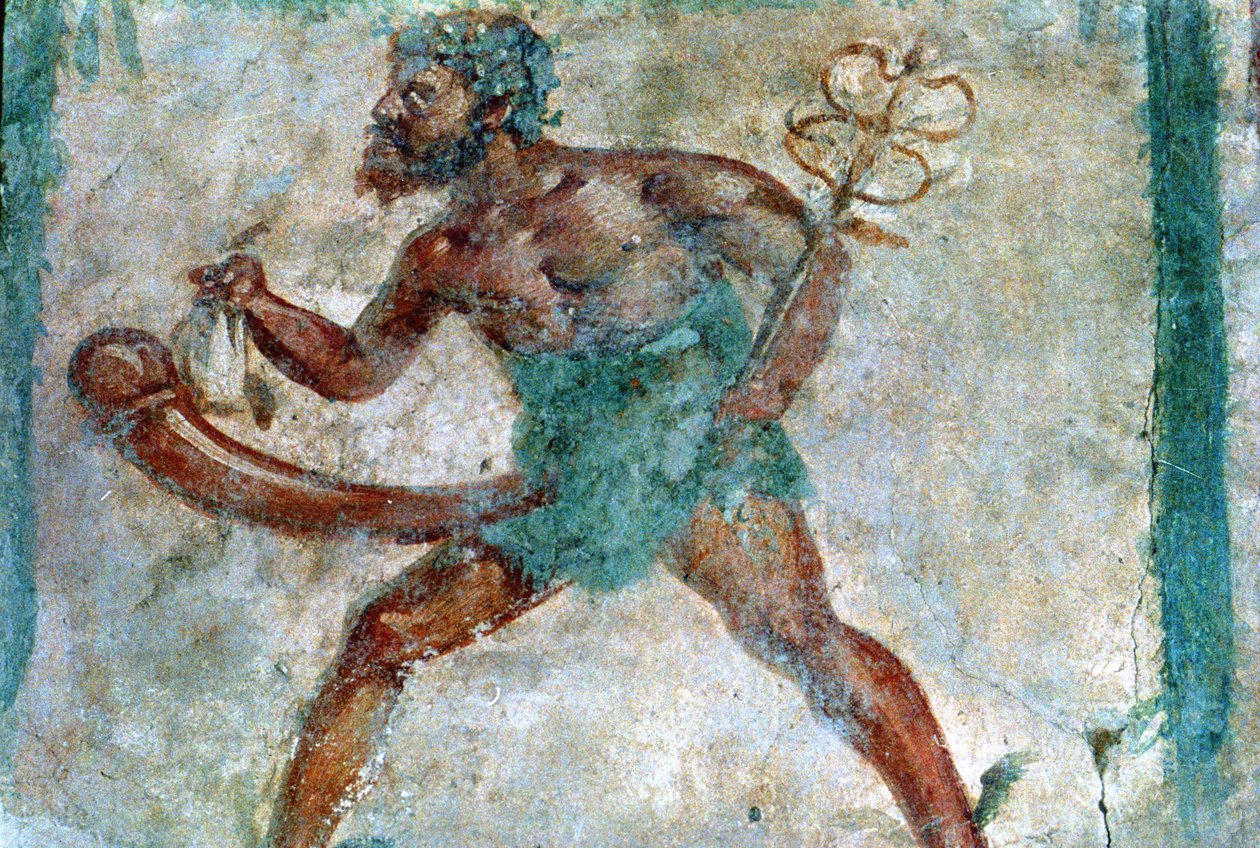 Veggmaleri av Mercury, Pompeii, Italia av Unbekannt