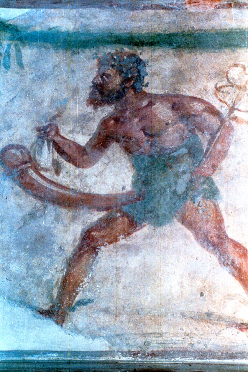 Veggmaleri av Mercury, Pompeii, Italia av Unbekannt