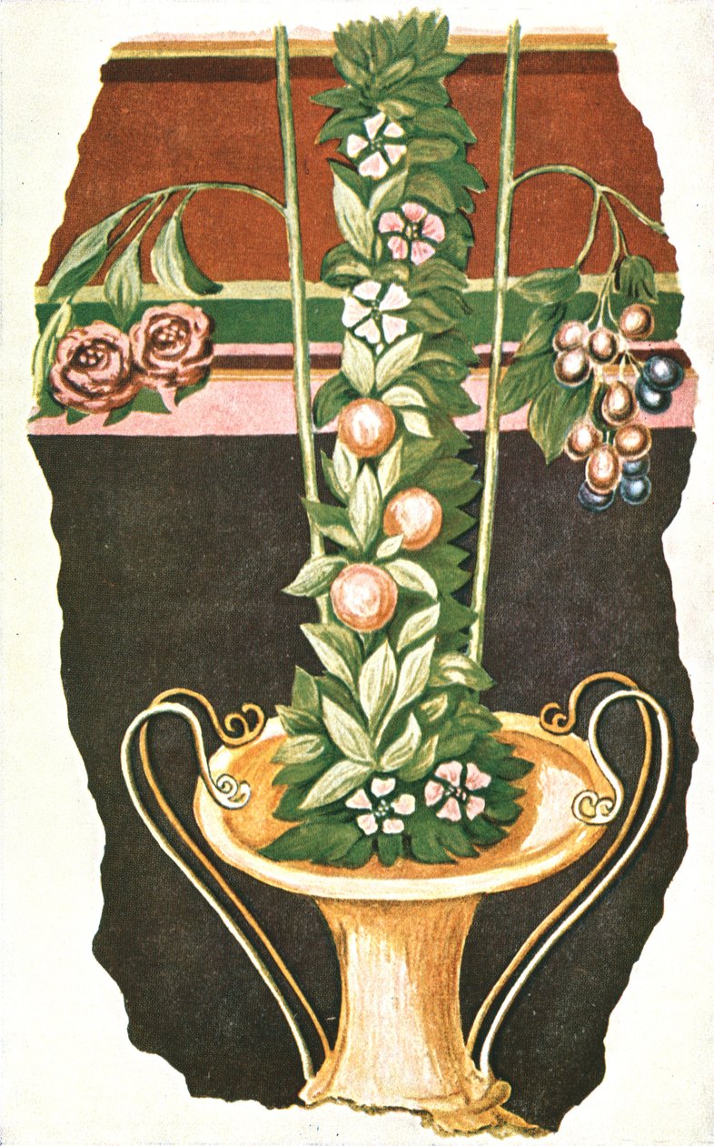 Veggmaleri i en romersk villa, Commugny, Sveits, 1928. av Unbekannt