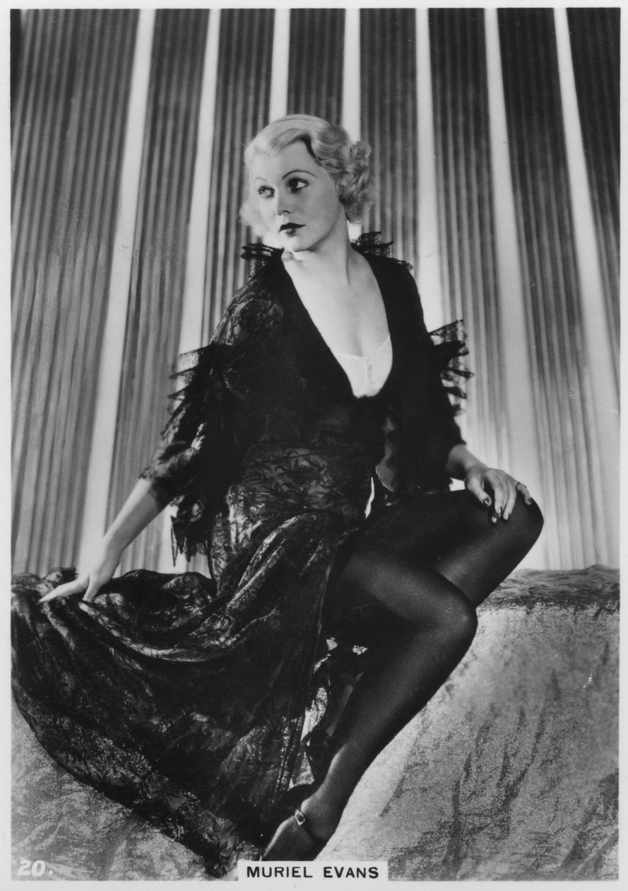 Muriel Evans , amerikansk filmskuespillerinne, c1938 av Unbekannt