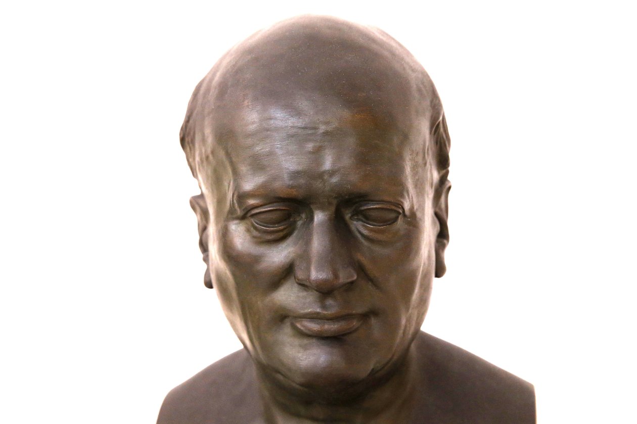 Museum of Man, Museum of Mankind, Paris. Etienne Geoffroy-Saint-Hilaire, Jean-Francois Legendre-Heral, gips av Unbekannt