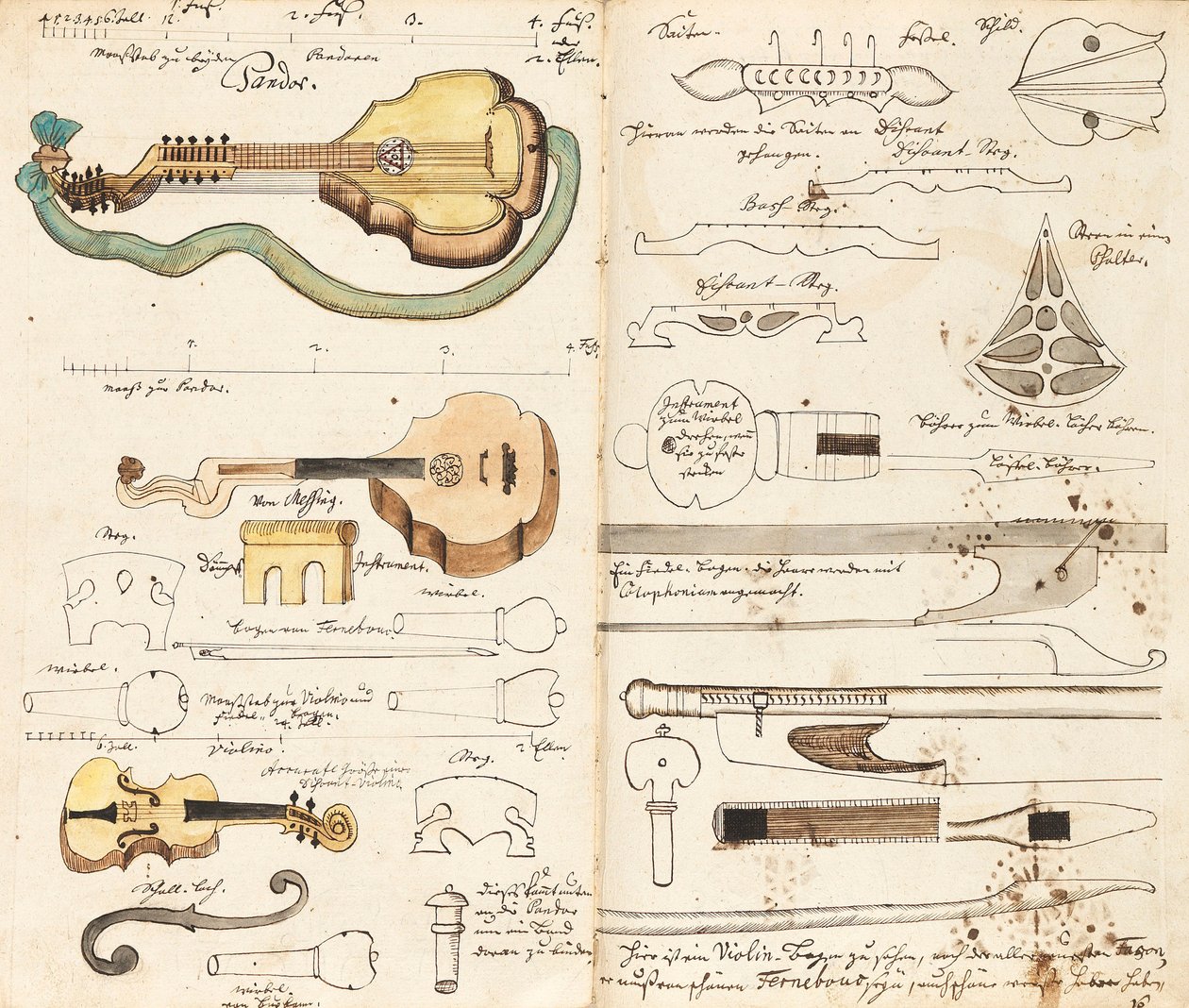Musikkmanuskript fra Miners Music, ca 1760. av Unbekannt