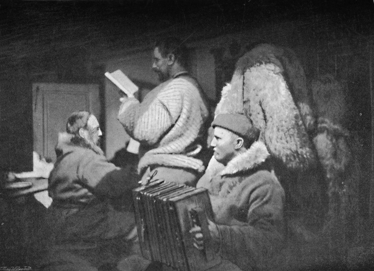 Musikalsk underholdning i salongen, c1893-1896, 1897. av Unbekannt