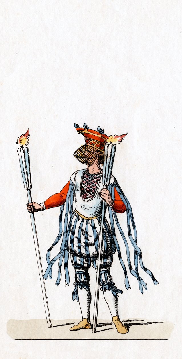 Musiker, kostymedesign for Shakespeares skuespill, Henry VIII, 1800-tallet av Unbekannt